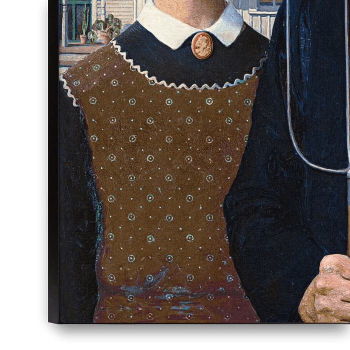 Grant Wood, American Gothic (Grant Wood) by Art Market on canvas